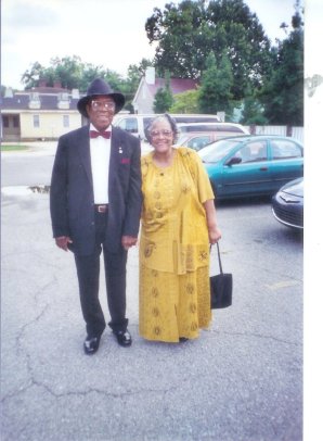 Mom and Dad at dinner