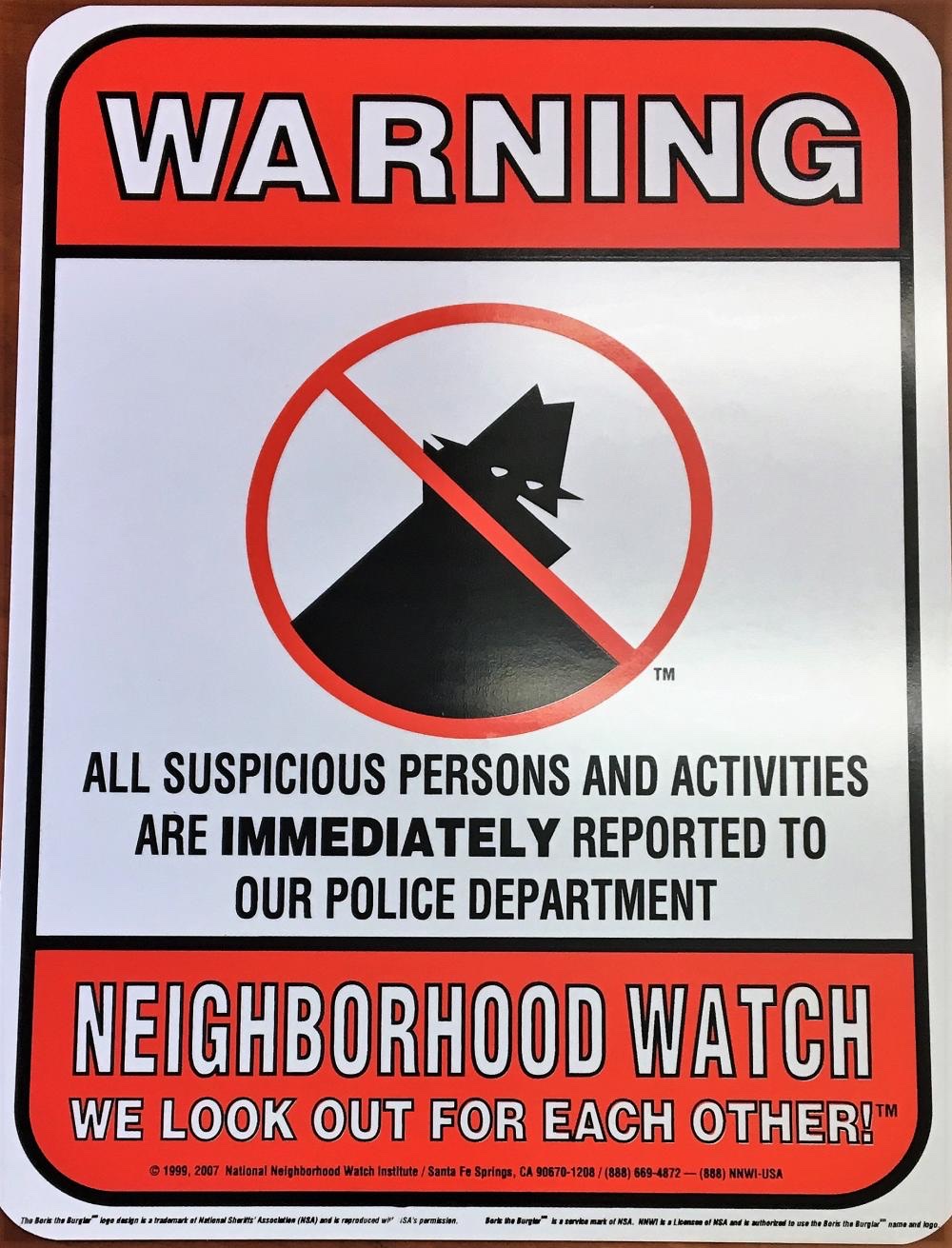 Neighborhood Watch Out&nbsp;Now